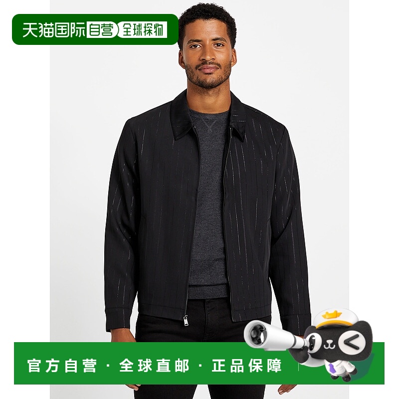 自营guessKristoff Full-Zip Collared Blazer - jet black multi