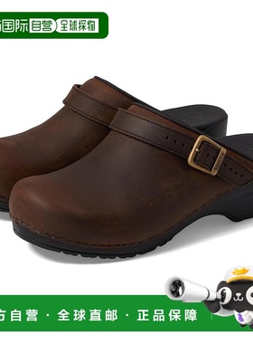 1h可退 【美国直邮】Sanita女士时装凉鞋圆头真皮时尚舒适 百搭透