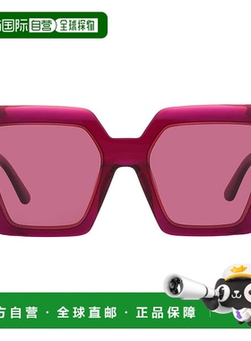 自营Calvin Klein Burgundy Square Ladies Sunglasses CK23502S