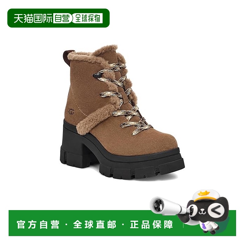 1h可退 香港直邮潮奢 Ugg 女士 Brooklyn 徒步靴子 brown棕色 舒