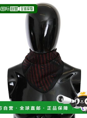 自营Costume National   Silk Branded Women's Scarf - black 美
