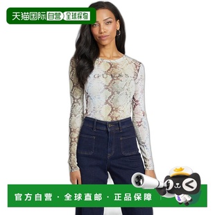 guessEco Winter 印花徽标 T 恤 - 迷人蛇纹 【美国奥莱】直发
