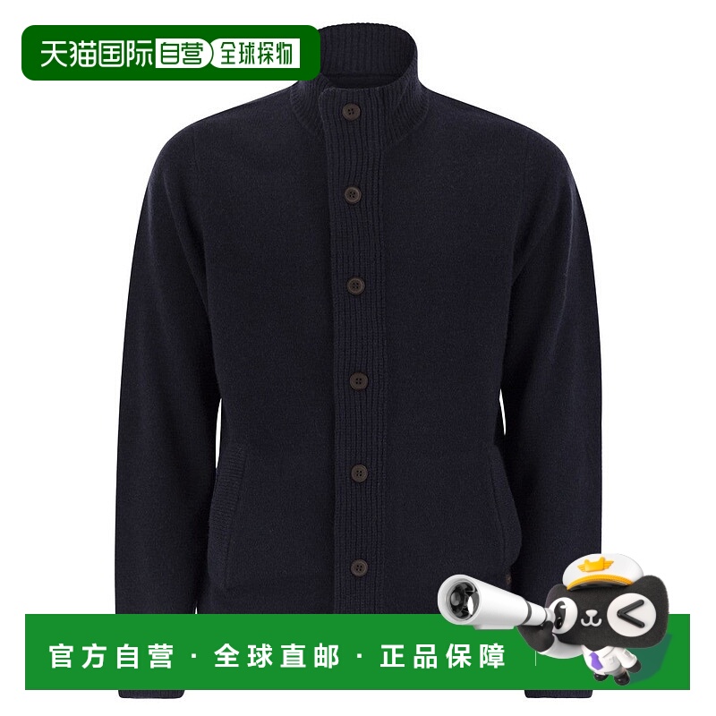自营barbourZip-Up Jumper Patch - black 美国奥莱直发