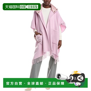自营Herno Wool & Cashmere-Blend Wrap Poncho - pink 美国奥莱