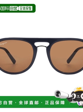 自营Salvatore Ferragamo Amber Oval Men's Sunglasses SF1090S