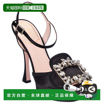 自营roger vivierRoger vilier Buckle Sin厚底凉鞋-黑色 美国奥