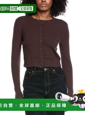 自营Toccin Zoe Classic Cropped Cardigan - espresso 美国奥莱