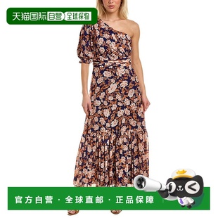 中长连衣裙蓝色 Claudia 美国奥莱直发服饰 AMUR 自营