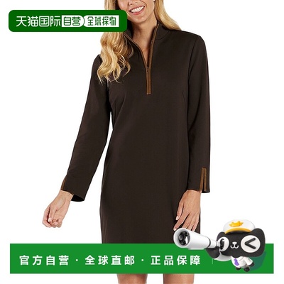 自营Jude Connally Anna Sheath连衣裙-棕色 美国奥莱直发