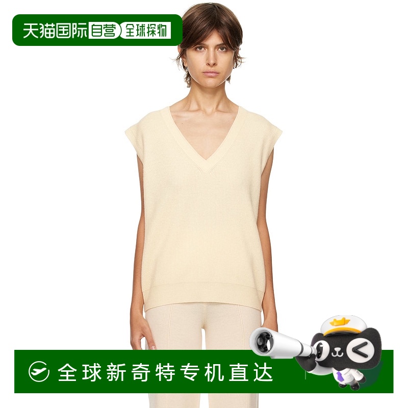 1h可退 香港直邮潮奢 MaxMara 麦斯玛拉 女士 灰白色 Baba 马甲 3