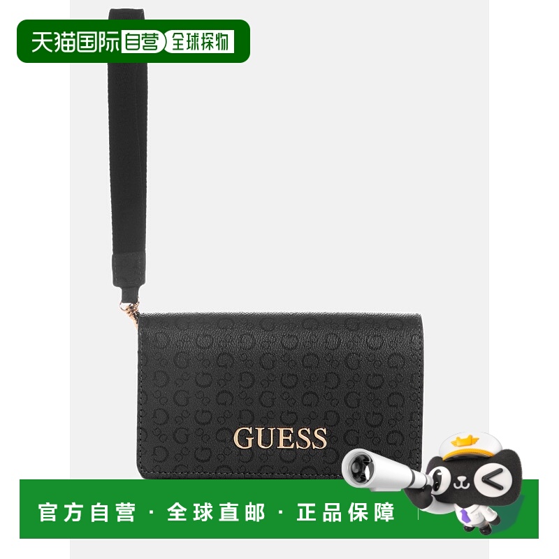 自营guessEldoria Enlarged Logo Phone Organizer - coal 美国奥