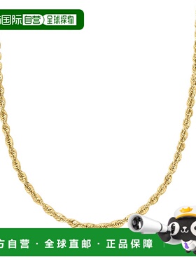 自营 Ross-Simons 4 毫米 14 节黄金绳链项链 - 16 英寸 美国奥莱