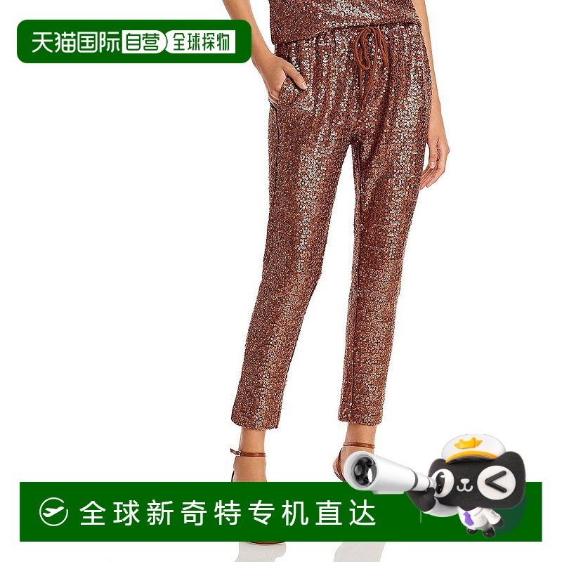 自营splendid牛津女式亮片粘胶紧身裤 - 胡桃木 【美国奥莱】直发