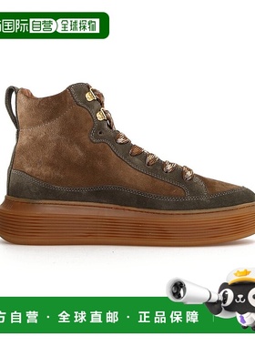 自营VOILE BLANCHE Brig皮革短靴-绿色厚底鞋 美国直发奥莱