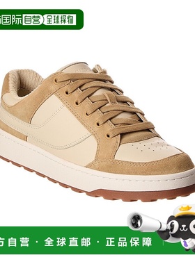 自营Vince Wilder Court Leather Sneaker - brown 美国奥莱直发