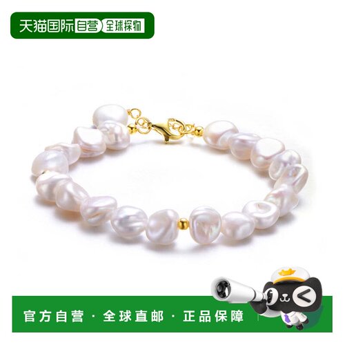 自营geneviveSterling Silver 14K Gold Plated with White Fresh