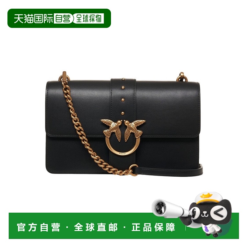 自营pinko'Love One Classic' Shoulder Bag - black 美国奥莱直