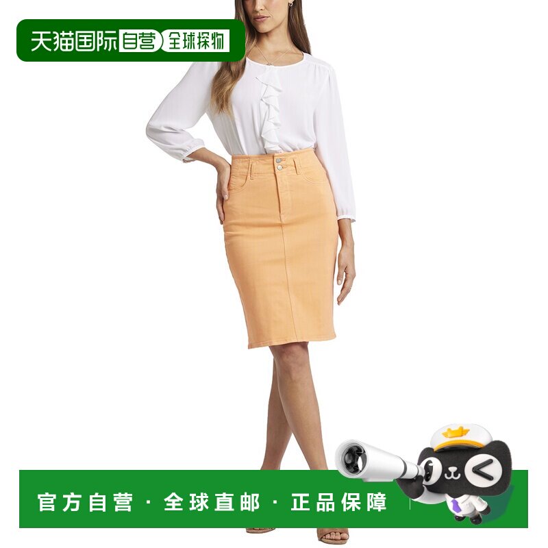自营NYDJ短裙杏色短裙-粉红色 美国奥莱直发