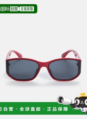 自营 guess窄方形太阳镜-红色 美国奥莱直发
