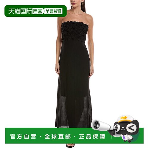 自营rag & bone Catalina Midi Dress - black 美国奥莱直发性感