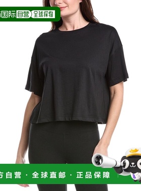 自营Sweaty Betty Essential Cropped T-Shirt - black 美国奥莱