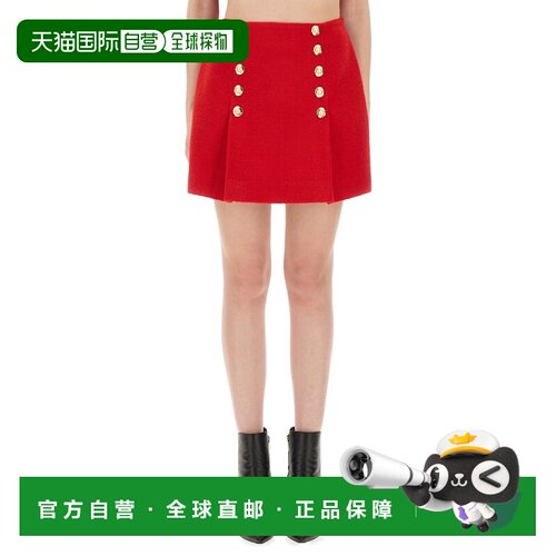 香港直邮Balmain 半身裙 FF1LBA89WD03_3AC女装
