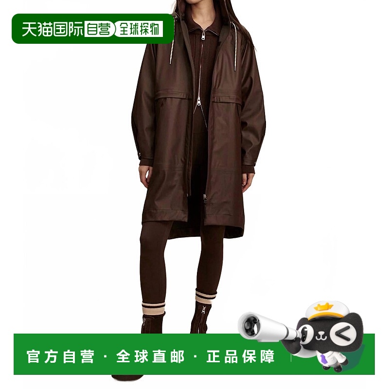 自营varleyKirsten Rain Coat In Dark Truffle - dark truffle