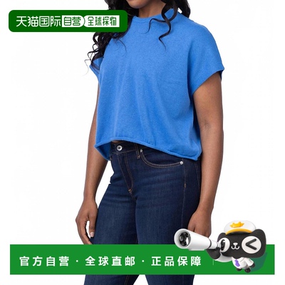 自营 white + warren天蓝-天蓝有机棉混纺简易上衣 美国奥莱直发