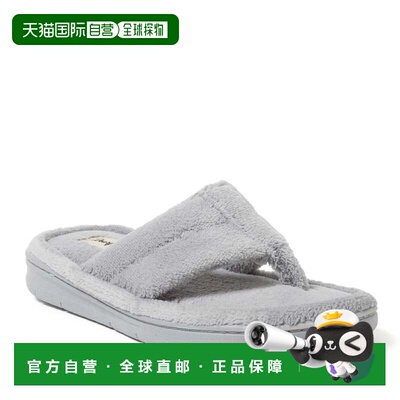 自营Dearfoams Women's Wrenley Terry Thong Flip Flop House Sl