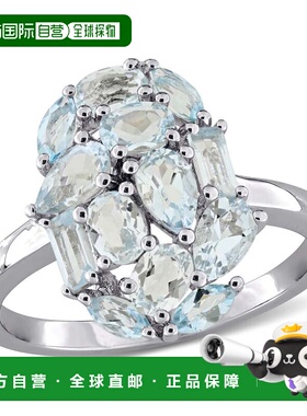自营Mimi & Max Multi-Shape Gemstone Cluster Ring Sterling Si