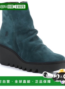 自营fly londonFLY伦敦Baan Suede靴子-蓝色 美国奥莱直发短靴