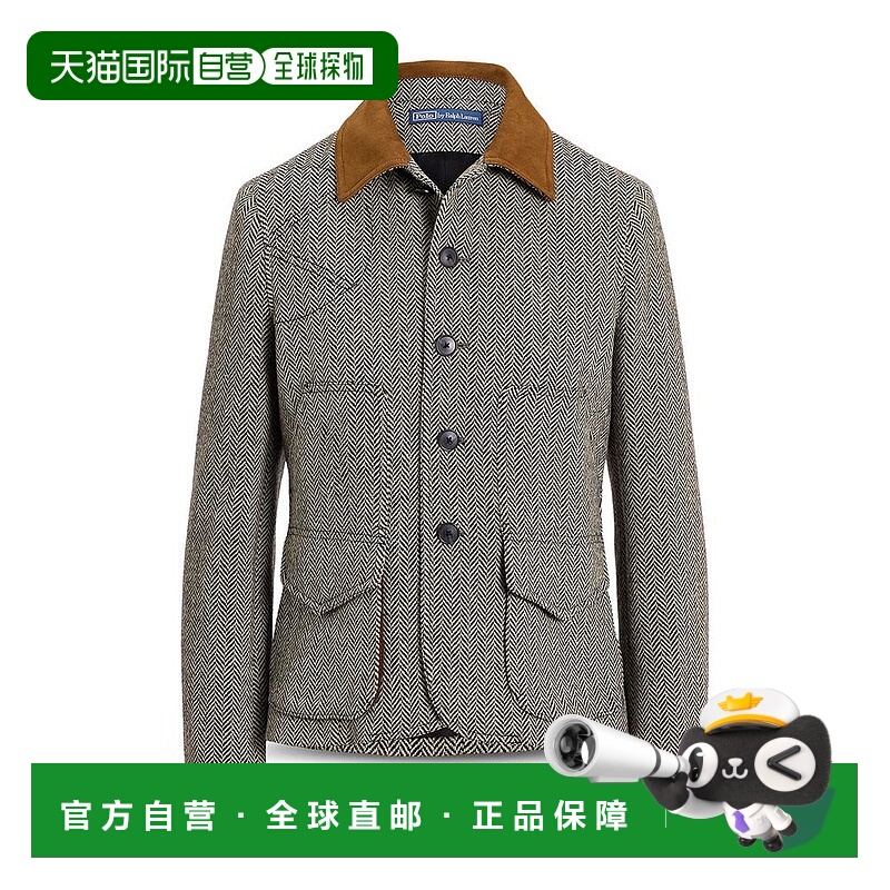 1h可退 【美国直邮】ralph lauren 女士 外套麂皮羊毛羊绒夹克