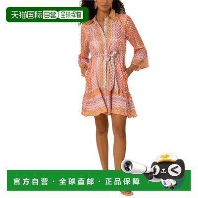 自营Hale Bob Julieta Silk-Blend Mini Dress - orange 美国奥莱