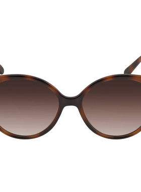 自营Salvatore Ferragamo Brown Gradient Round Ladies Sunglass
