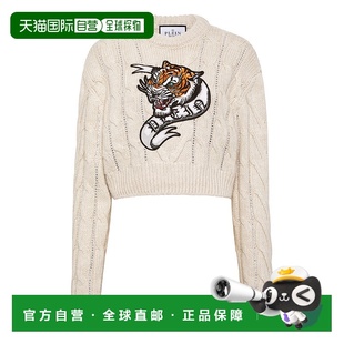 圆领 plein羊毛混纺套头衫 长袖 Tattoo 美 自营 白色 philipp