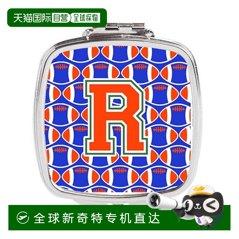 自营Carolines Treasures CJ1083-RSCM字母 R足球绿,蓝色和
