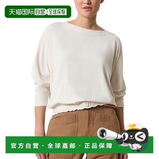 Hem Dolman Boatneck 自营Lilla white Elastic Top 美国奥莱