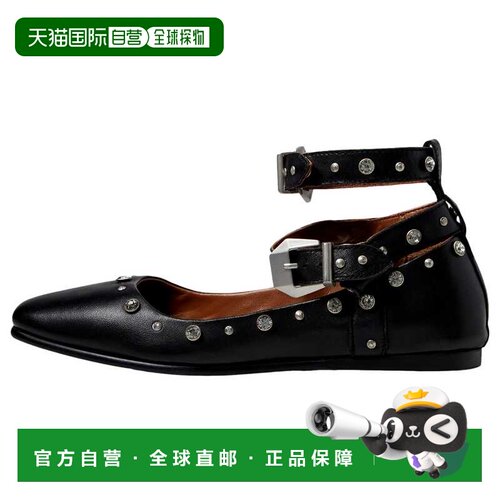自营Free People Mystic Diamante Flat Black  OB1786894-0010 W