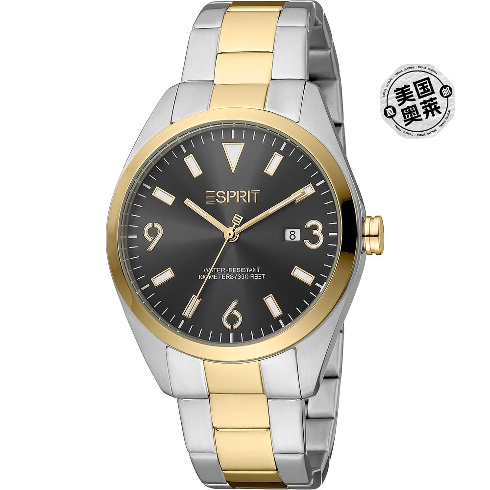 Esprit Men's ES1G304M0235 Mason 40mm Quartz Watch- silver