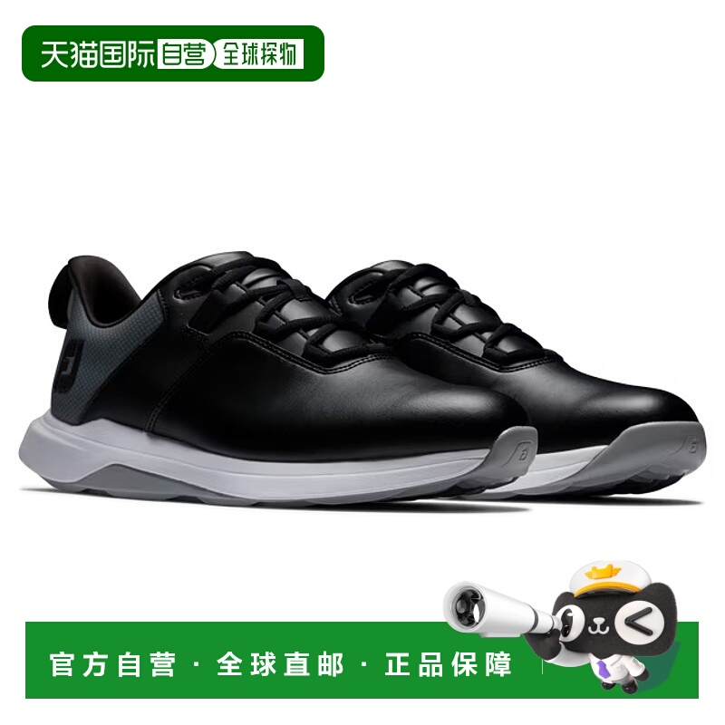 自营 FootJoy ProLite 56922男式黑色皮革防水无钉高尔夫鞋FJ21-