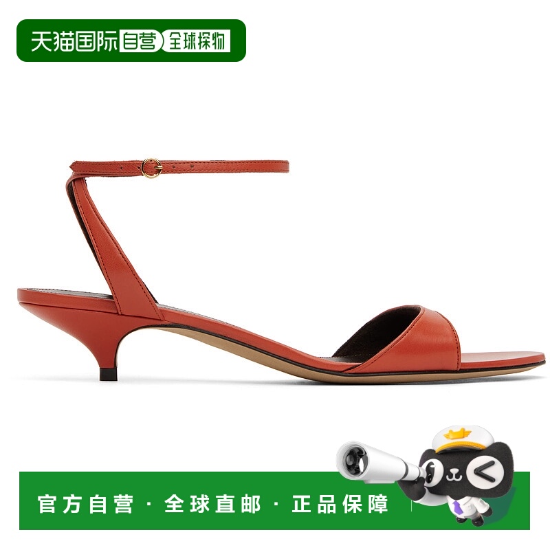 1h可退 香港直邮潮奢 The Row 女士 橙色 Vika Ankle Strap Kitte