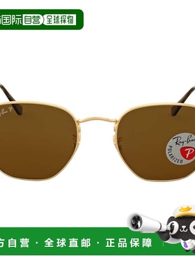 自营ray-banRay Ban Hexagonal Flat Lenses Polarized Brown Uni