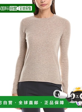自营InCashmere Crewneck Cashmere Sweater - tan 美国奥莱直发