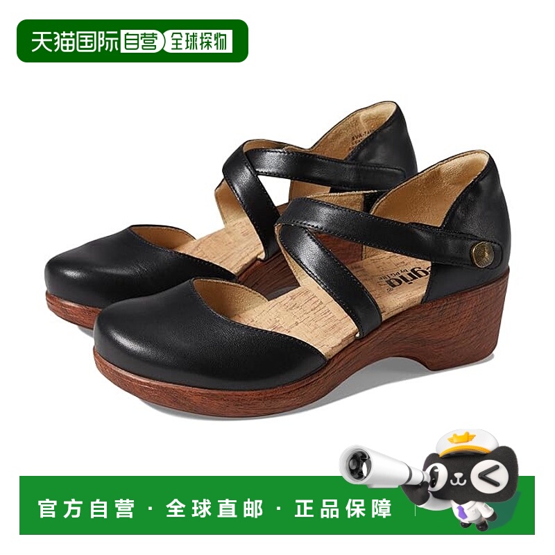 1h可退 香港直邮潮奢 alegria 女士 Savina 高跟鞋 black黑色 舒