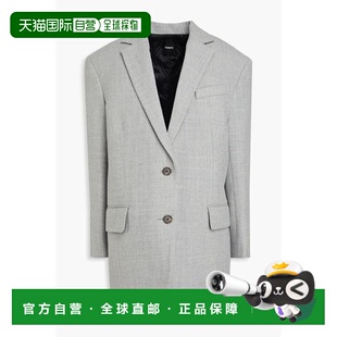 1h可退 【美国直邮】THEORY 女士羊毛法兰绒西装外套 XS S 修身时