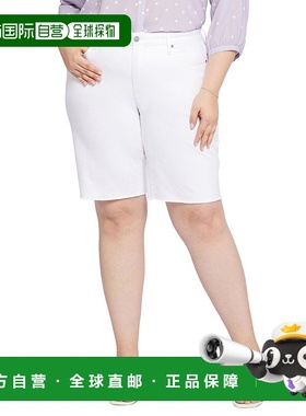 自营 NYDJ Boyfriend 光学白色短裤 - 白色 美国奥莱直发休闲裤