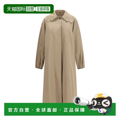 自营Fabiana Filippi Polyester Trench Women's Coat - beige 美