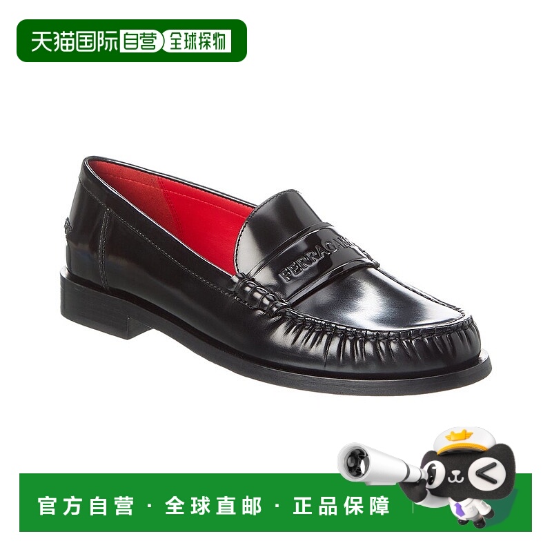 自营salvatore ferragamoFerragamo Irina Leather Loafer - blac