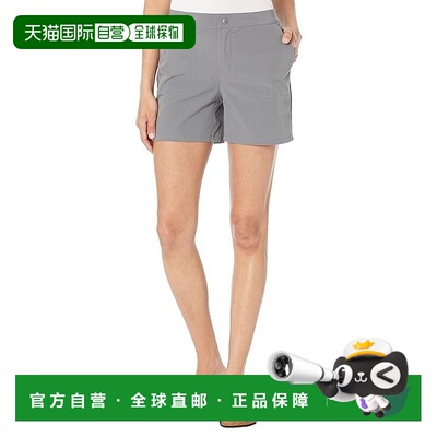 自营Mountain Khakis Shorts Women Gunmetal 4-Way Stretch Clas