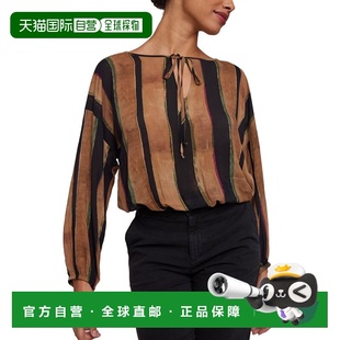 美国奥莱直发 黄色 自营Bella Dahl系带套头衫